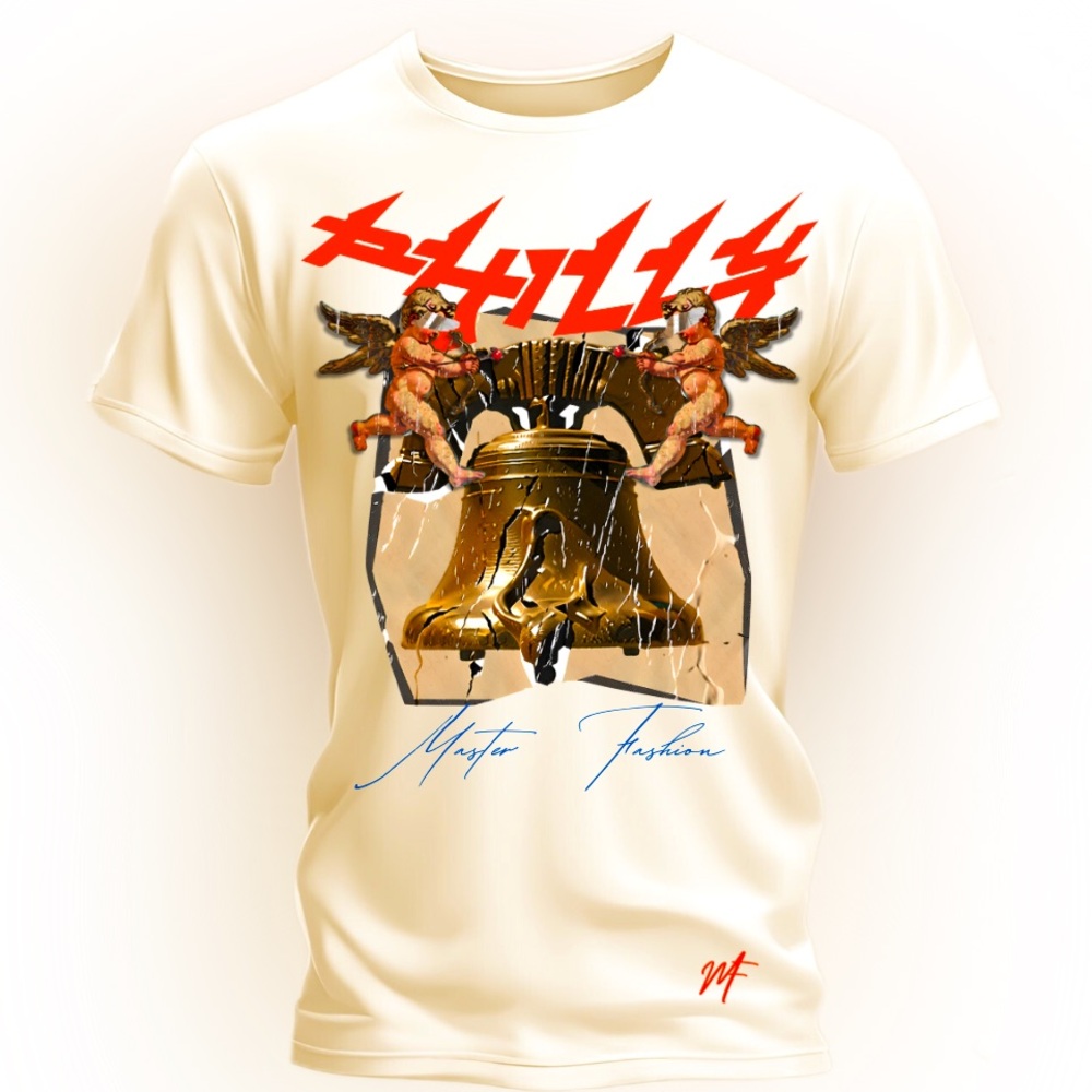 Mast3r fashion tan retro Philly bell tee